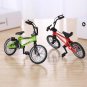 green Bicycle Toys Model Mini Finger Mountain Bikes Diecast Nickel Alloy Stents