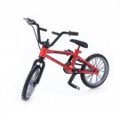 red Bicycle Toys Model Mini Finger Mountain Bikes Diecast Nickel Alloy Stents