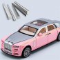 Toy Pink Rolls Royce Phantom Masory 1:30 Luxy Car Model Diecasts Metal High Sound And Light