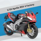 Simulation Collection Motorcycle 1:18 Aprilia RSV4 Metal Racing Model With foam box