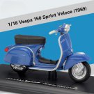 1:18 150 Sprint Veloce Alloy Diecast Metal Classic Motorcycle Model Simulation Toy