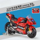 Racing Motorcycle Model 1:18 2021 Ducati Team 43 Alloy Toy Vehicle Simulation