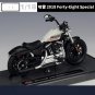Simulation white Motorcycle Model 1:18 Harley 2018 Special Alloy Race Diecast Metal