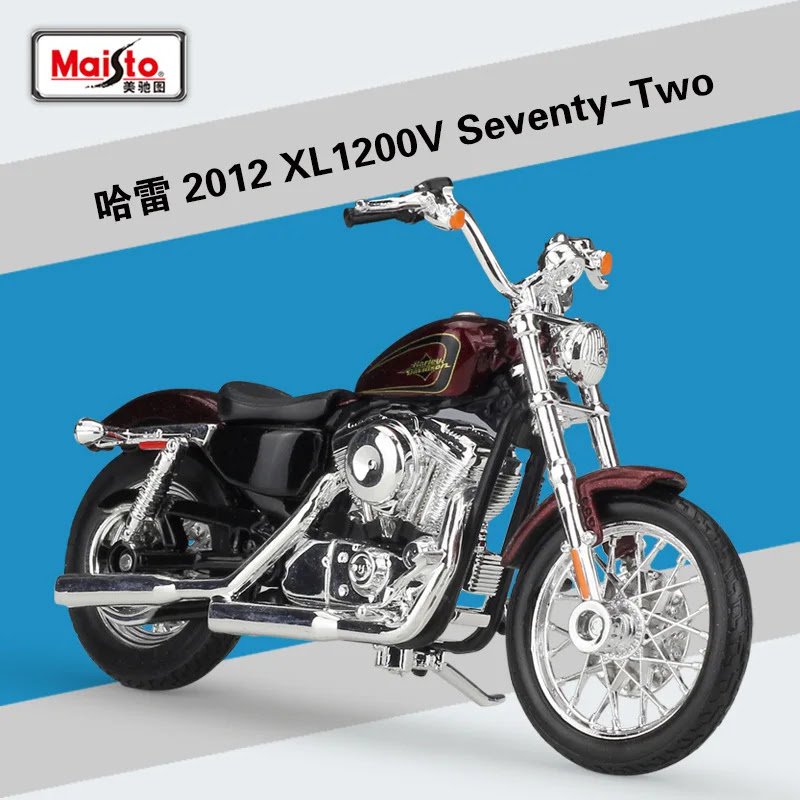 Simulation red Motorcycle Model 1:18 Harley 2012 Special Alloy Race Diecast Metal