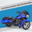 Collection Classic Toy 1:18 2018 CVO Road Glide Alloy blue Motorcycle Model Diecast