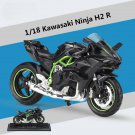 Racing Toy Kawasaki Ninja black 1:18 H2R Alloy Sports Motorcycle Model Diecast Metal