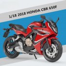Toy 1:18 HONDA CBR650F 2018 Alloy Motorcycle Model Diecast Race Simulation With foam box