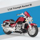 Toy Simulation 1:18 Triumph Rocket III Motorcycle Model Diecast Metal with foam box