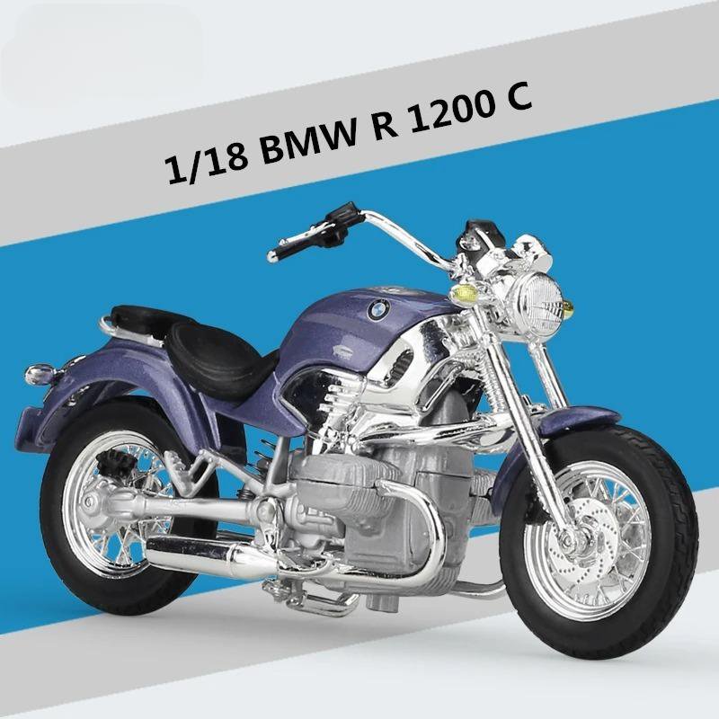 Racing Motorcycle Model High Simulation 1:18 BMW R1200C Diecast Metal Toy With foam box