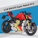 1:18 DUCATI V4S Super Naked Toy Motorcycle Model Simulation Diecast Metal With foam box
