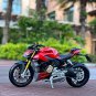 1:18 DUCATI V4S Super Naked Toy Motorcycle Model Simulation Diecast Metal With foam box