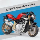 1:18 Motorcycle Model MV Agusta Brutale Oro Diecast Metal Toy Simulation With foam box