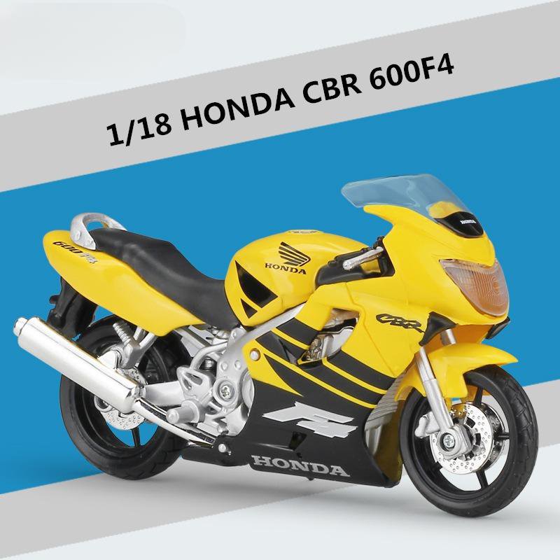 1:18 Motorcycle Model Simulation Honda CBR 600F4 Diecast Metal Toy Race With foam box