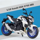 Toys 1:18 Suzuki GSX S750 ABS Motorcycle Model Simulation Diecast Metal With foam box