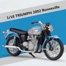 Toy Simulation 1:18 TRIUMPH 2002 Bonneville Motorcycle Model Diecast Metal With retail box