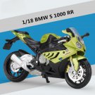 1:18 BMW S1000RR Sports Simulation Motorcycle Model Diecast Metal Toys With foam box
