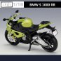 1:18 BMW S1000RR Sports Simulation Motorcycle Model Diecast Metal Toys With foam box
