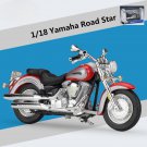Simulation 1:18 Yamaha Road Star Motorcycle Model Diecast Metal Toy Race With retail box