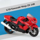 1:18 Kawasaki Ninja ZX14R Motorcycle Model Diecast Metal Racing Simulation With foam box