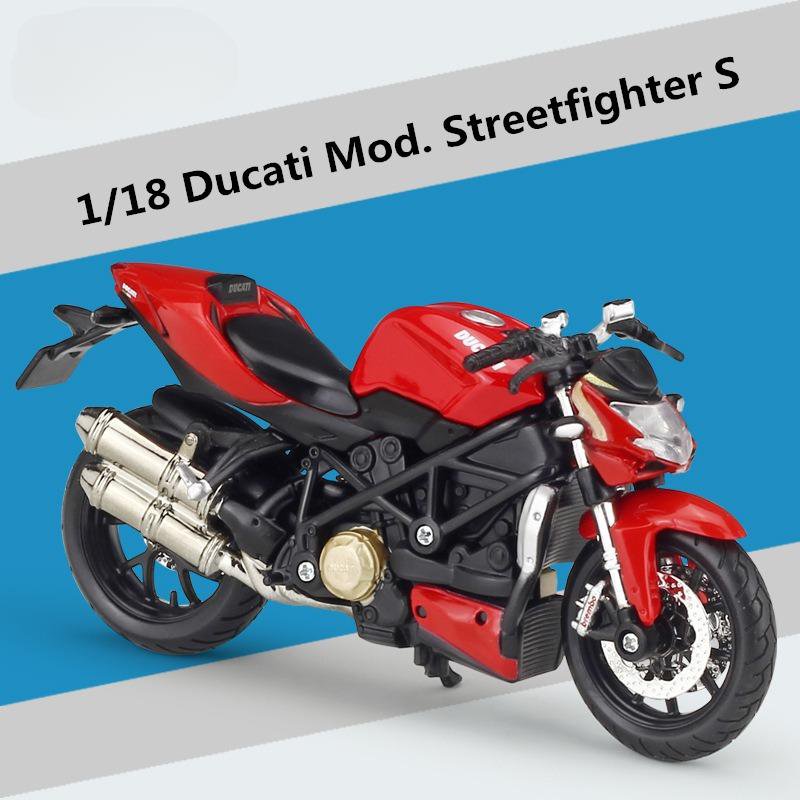 1:18 Ducati Mod Streetfighter S Motorcycle Simulation Model Diecast Metal With foam box