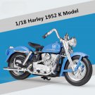 Toy 1:18 1952 Harley K Alloy Motorcycle Model Diecasts Metal Street Touring With foam box
