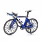 Model Diecast Metal 1:8 Alloy Bicycle blue Simulation Finger Mountain Racing Toy