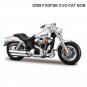 Simulation 1:18 Model 2009 Harley FXDFSE CVO Fat Bob Cruise Motorcycle Toy With retail box