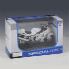 Toy 1:18 SUZUKI white GSX1300R Motorcycle Model Simulation Diecast Metal With retail box