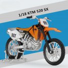 Vehicles Toy 1:18 KTM 520 SX Motorcycle Model Simulation Diecasts Metal  With foam box