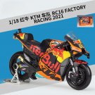 Vehicle Simulation 1:18 KTM RC16 MOTO GP 33 Motorcycle Model Metal Toy with retail box