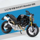 Simulation Black Motorcycle 1:18 Ducati Monster 696 Racing Model Metal Toy with foam box