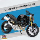 Simulation Black Motorcycle 1:18 Ducati Monster 696 Racing Model Metal Toy with retail box