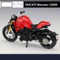 Motorcycle Model Simulation 1:18 DUCATI Monster 1200S Race Diecast Metal With foam box