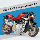 Simulation 1:18 2016 Ducati MV Red Alloy Racing Street Motorcycle Model Diecasts Metal