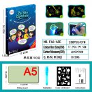 Magic Drawing Board Daw With Sketchpad Board Fluorescent Pen Russian A5 Light Up Play Toys