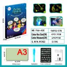 Magic Drawing Board Daw With Sketchpad Board Fluorescent Pen Russian A3 Light Up Play Toys