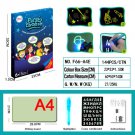 Magic Drawing Board Daw With Sketchpad Board Fluorescent Pen Russian A4 Light Up Play Toys