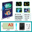 Magic Drawing Board Daw With Sketchpad Board Fluorescent Pen English A3 Light Up Play Toys