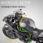 1:9 Toy Scale Kawasuki black H2R Motorcycle Model Lights and Sounds Of The Large Diecast