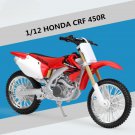 1:12 HONDA CRF 450R Simulation Cross country Motorcycle Model Metal With foam box