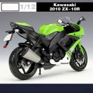 Racing Motorcycle Model Simulation 1:12 Kawasaki Ninja green ZX 10R Diecast Street Metal