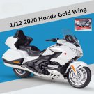 Toy 1:12 HONDA 2020 Gold Wing White Motorcycle Model Diecast Metal with retail box