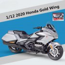 Toy 1:12 HONDA 2020 Gold Wing Silver Motorcycle Model Diecast Metal with retail box