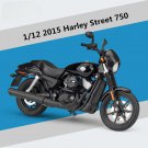 1:12 Harley 2015 Street 750 Bob Alloy Motorcycle Model Simulation Diecast Metal Toy