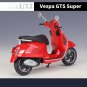 Simulation 1:12 Vespa red GTS Super 2020 Alloy Leisure Motorcycle Model Classic Metal