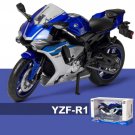 Toys 1:12 Alloy Yamaha Blue YZF R1 Motorcycle Model Vehicle Autobike Shork Absorber