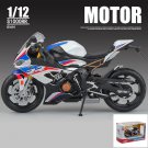 Toy 1:12 S1000 white Alloy Racing Metal Street Sports Motorcycle Model Simulation