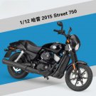 1:12 Harley Street 750 black Special Alloy Classic Motorcycle Simulation Model Metal