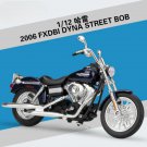 1:12 Harley Street 808 black Special Alloy Classic Motorcycle Simulation Model Metal