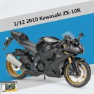 1:12 Kawasaki ZX 10R black Alloy Racing Motorcycle Model Simulation Diecast Metal Toy